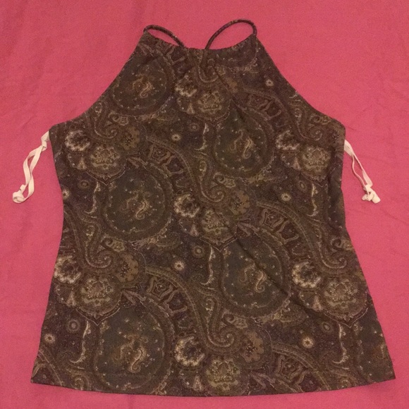 Sleeveless Green Boho Top - Picture 3 of 3